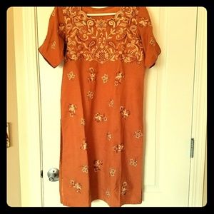 Rust color 3 piece suit